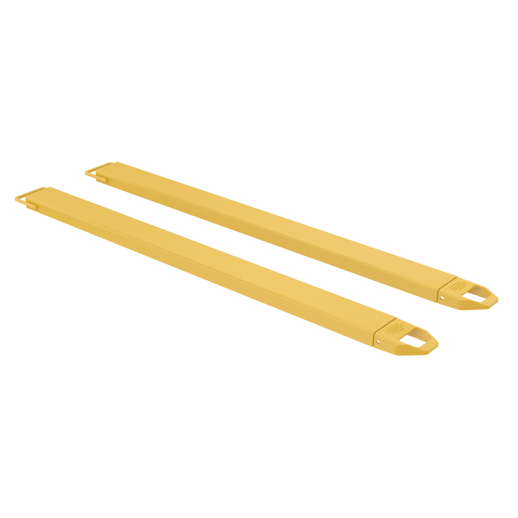 Vestil Fork Extensions - Loop Style, 84in.L x 5.5in.W, 4,000-Lb. Capacity, 2-Pc. Set, Model# FE-5-84